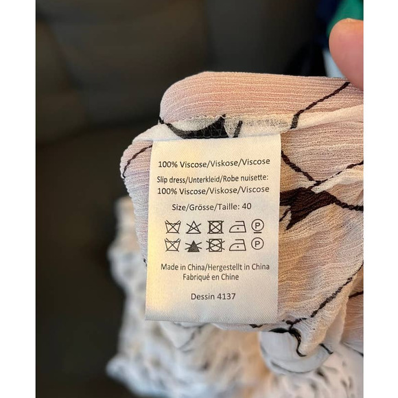 Baum Und Pferdgarten Axelle Georgette Midi Dress Size 40 US 8 MISSING SLIP - Picture 6 of 6